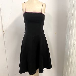 Black Dress With Pink Straps